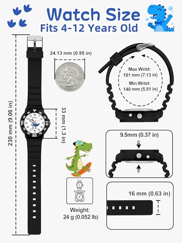 Image of Kids Analog Watches for Girls Boys Watches with Soft Band Learning Time Waterproof Children Watch Easy to Read for Ages 4-12 Kids Gift