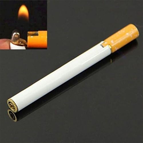 Cool Lighter Cigarette Shaped Mini Lighter Refillable Butane Gas Jet Flame Cigar Outdoor Camp