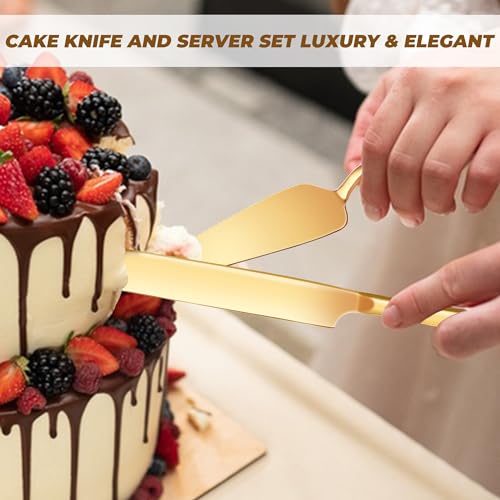 Gold Cake Stand Metal Dessert Table Display Set Tiered Cupcake Holder Fruit Candy Donut Plate Serving Tower Tray Platter (Gold) - Image 7