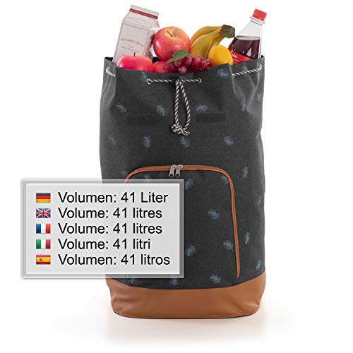 Andersen Shopper Alu Star höhenverstellbar mit Rad Ø 20cm und 41 Liter Tasche Holm anthrazit – Bild 5