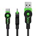 Volutz Micro USB Cable - USB 2.0 to Micro-USB Nylon Braided Fast Charge Cord Compatible with Android, Samsung, Kindle, Android Smartphones, Galaxy S7 Edge, Moto G5, PS4 Xbox- 6.5ft / 2m (Green)