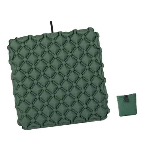 Perfeclan Cojín Inflable para Asiento de Estadio, Cómodo Cojín para Silla de Oficina, para Deportes Al Aire Libre, Estadios Y Navegación, Verde