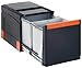 Produktbild FRANKE Sorter Cube 41 Abfallsorter Abfalleimer Mülleimer Abfallsammler, schwarz, 34,1 x 47,5 x 33,5 cm