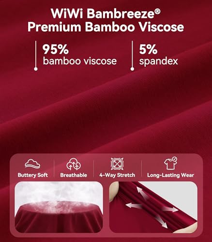 Image of WiWi Bamboo Viscose womens capri pants Wide Leg Pajama Super Soft Lounge knit Sleep shorts Cooling Pj Bottoms S-XXL