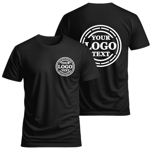Custom T Shirts for Men Women Personalized Tshirts Design with Your Text Logo Photo Cotton T-Shirts Front/Back