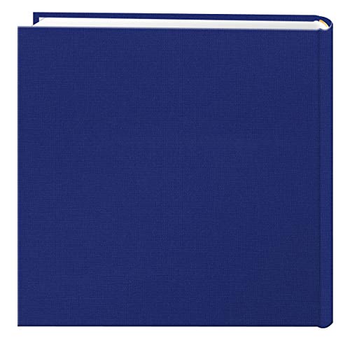 Capa de moldura de tecido, álbum de fotos, 200 bolsos, comporta fotos de 10 x 15 cm, azul cobalto