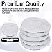 Aysatogc 7PCS 3 Inch Wool Buffing Pad, Wool Polishing Buffing Pads Drill Buffer Connecting M10 Drill Adapter for Car Polishing and Waxing Car Polish Buffing Wheel