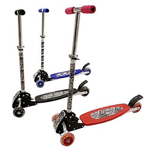 Patinete Infantil Com 3 Rodas Radicais Azul, Vermelho, Preto BBR TOYS (Preto)