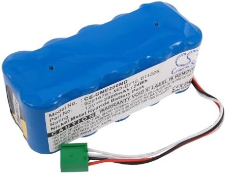 Cameron Sino New Replacement Battery Fit for Hellige Marquette MD 2000, Monitor Dash 2000(2000mAh / 24.00Wh)