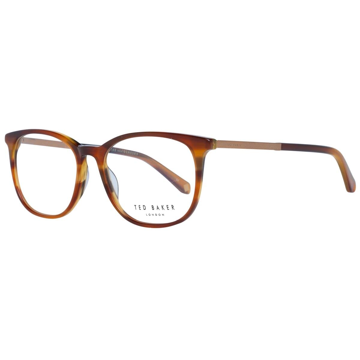 Ted Baker Glasses Frames Tb8219 Archer 351 Cognac Horn Men