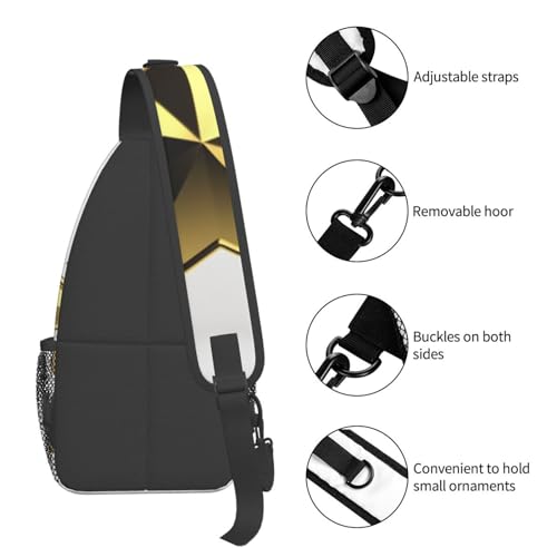 Bolso Cross Chest Sling para Hombre y Mujer Negro miniatura 5