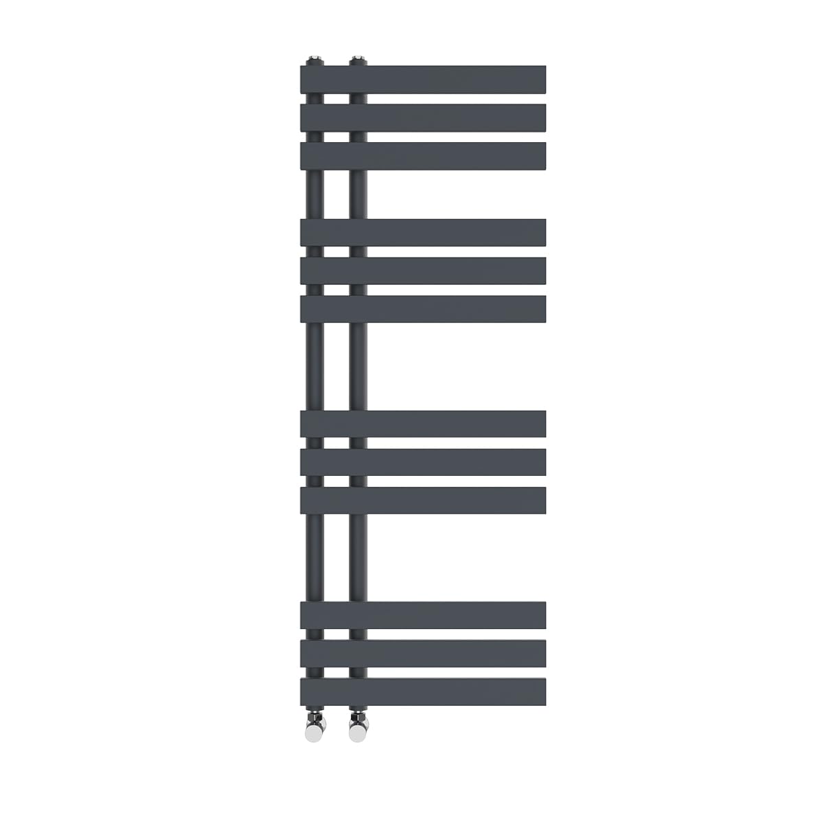 NRG Heated Towel Rail Radiator Designer Bathroom Central Heating Warmer Rad Ladder Heater 1200 x 450mm Sand Grey