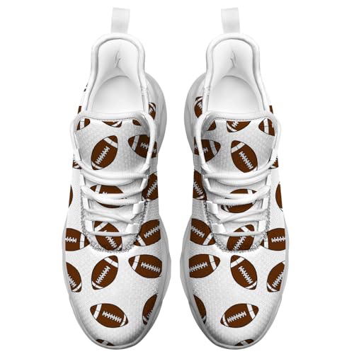 Football Print Shoes Fashion Sneakers for Women Men Running Walking Tennis Shoes3