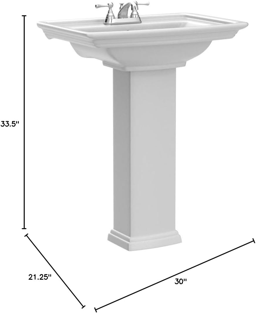 Washington 765 Pedestal Lavatory 4" Centerset