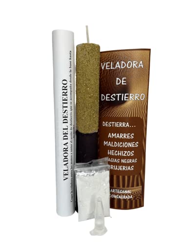 VELADORA DESTIERRO - L - Redonda - Protección contra maleficios y energías negativas