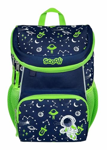 Scooli Mini-Me Kindergartenrucksack - ergonomischer Rucksack für Kinder, mit abnehmbahren Brustgurt, 8l, für Mädchen und Jungen (blau)