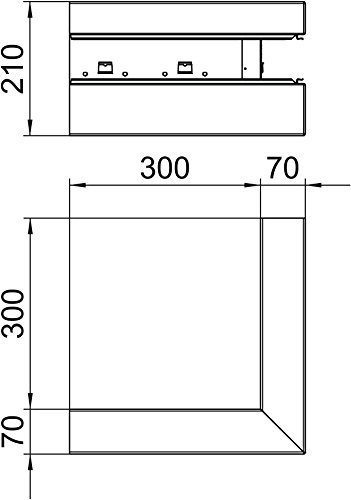 Angle extérieur asymétrique de haute précision pour finition murale