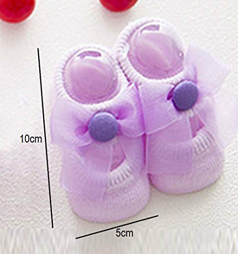 Image of SYGA NewBorn Baby's Regular Cotton Socks (Pack Of 3) For 0-12 months