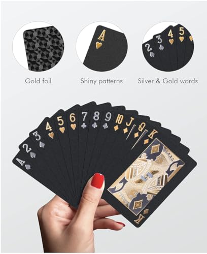 Cartas de Póker Black Diamond Impermeables miniatura 2