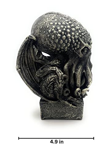 Estatua Cthulhu de resina con acabado bronce 6.75 in miniatura 3