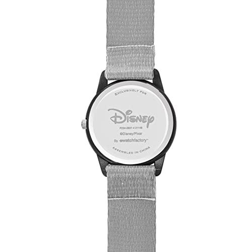 Reloj Cars Disney Pixar infantil con correa de nailon gris y esfera analógica de cuarzo 3