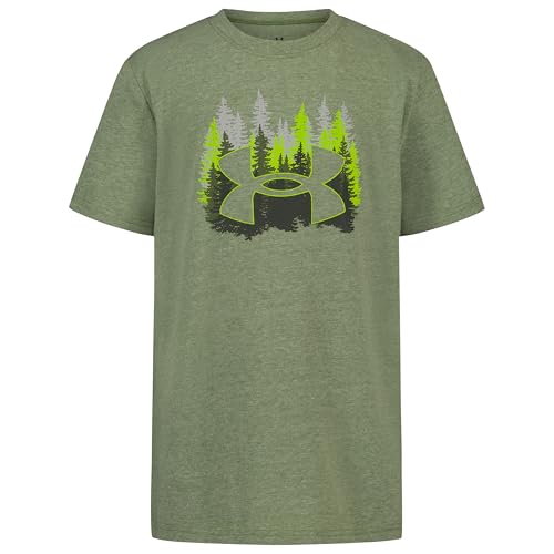 Image of Under Armour Boys' Short Sleeve Graphic T-Shirt, Soft & Comfortable, Outdoor Collection