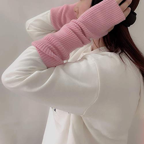 image for F Flammi Cashmere Blended Arm Warmer for Women Winter Fingerless Glove