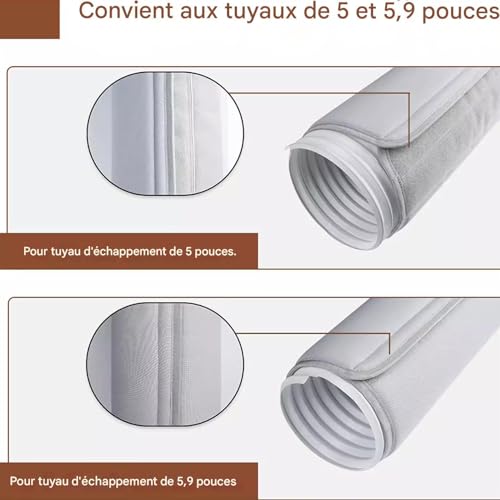 Gaine isolante pour tuyau de climatisation manchon anti-chaleur maison - 5
