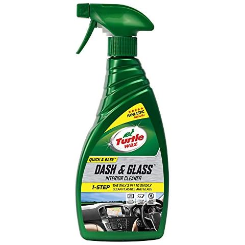 Turtle Wax 51783 Dash & Glass Car Window Screen Cleaner Smear Free Dust Free Dash 500ml Cover