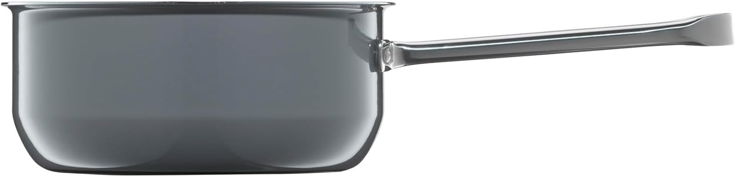 WMF Fusiontec Essential Saucepan Without Lid 16 cm Small Pot 1.3 L Small Cooking Pot Pasta Pot Induction Milk Pot High-Tech Ceramic Scratch-Resistant Uncoated Grey Made in Germany
