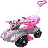 Quadriciclo infantil movido por forca humana, para criancas, rosa, seguro,divertido,resistente, simples, para meninas, charmoso.