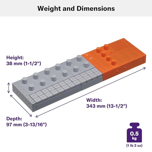 Image of Yamaha SEQTRAK Mobile Music Ideastation, Advanced Sequencer, Onboard Sampling, Built-In Speakers and Microphone, Orange