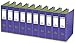 Produktbild Oxford Ordner A4, myColour, 8 cm breit, in violett und hellgrün, 10 Stück