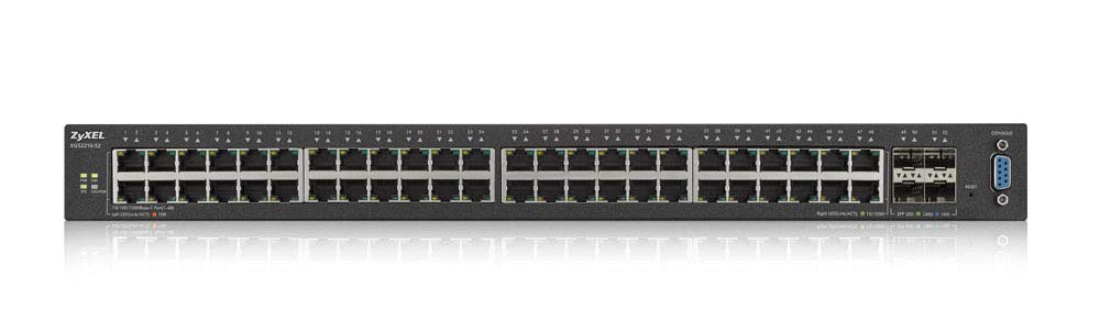 Zyxel Xgs2210-52 Managed L2 Gigabit Ethernet (10/100/1000) Schwarz 1U - Netzwerk-Switch (verwaltet, L2, Gigabit Ethernet (10/100/1000), Rackmontage, 1U)