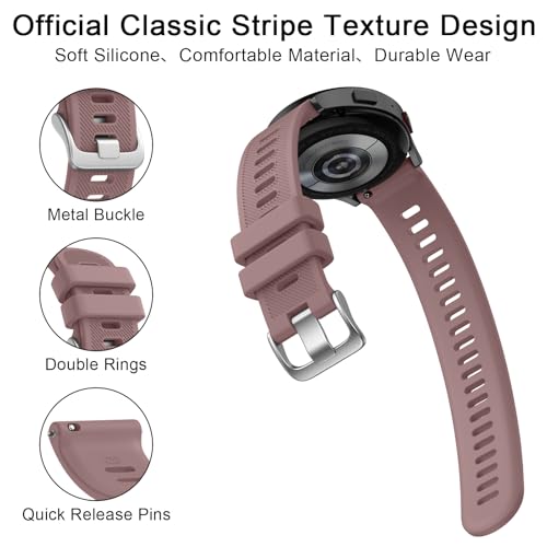 Image of Tobfit Straps Compatible with Garmin Vivoactive 5 /3,Venu Sq /Venu Watch Band for Women Men, 20mm Soft Silicone Sport Strap for Garmin Vivoactive 3 /5, Vivomove HR, Forerunner 245 /645 Music