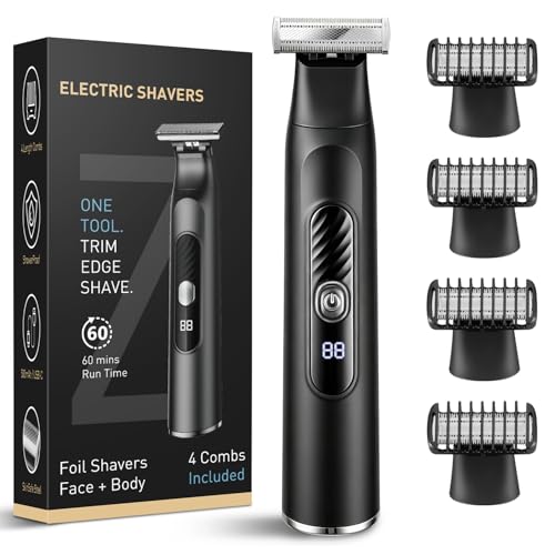 Tondeuse corporelle pour homme rasoir intime étanche et sans fil
