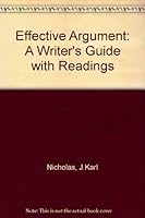 Effective Argument: A Writer's Guide with Readings 0205130631 Book Cover