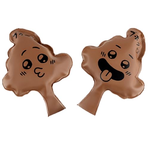 Zahoken 2 Pièces Coussin Peteur Caca pour Adultes Enfant, Coussin Péteur Farce et Attrape en Caoutchouc Réutilisable, Article de Farce Jouet de Farces Drôles pour...