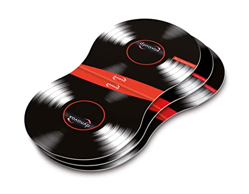 Soportes Para Discos De Vinilo - Juego De 4, Cartón Con Fieltro Interior Negro - Para Agarrar Y Limpiar Tus LPs Sin Tocar La Superficie