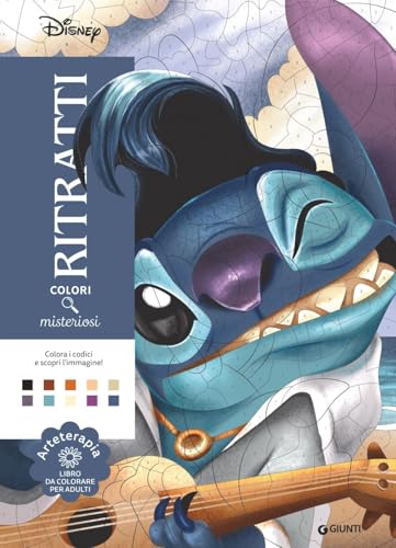 Stitch. Ritratti. Colori misteriosi. Arteterapia. Libro da colorare per adulti. Ediz. illustrata
