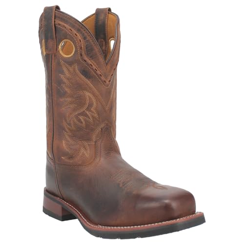 Laredo Mens Kane Square Toe Casual Boots Mid Calf - Brown2