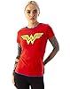 Wonder Woman Metallic Logo T-Shirt (M), Red #2