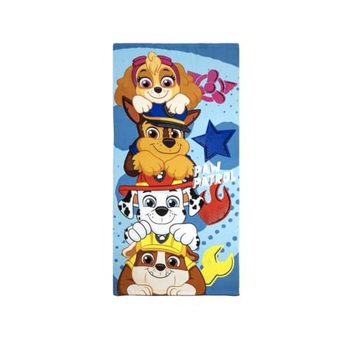 My sweety pop | Serviette de Plage Enfant Pat Patrouille | Drap de Bain Microfibre Paw Patrol Garçon | Séchage Rapide | Bleu | 70x140 cm