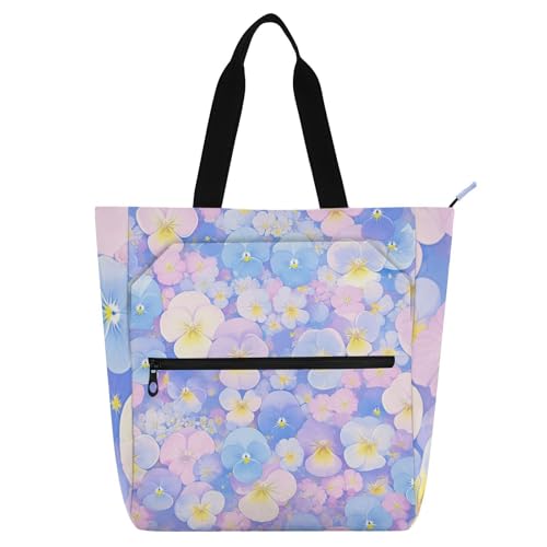 Sac fourre-tout enfants et adultes en tissu Oxford 600D bleu et rose