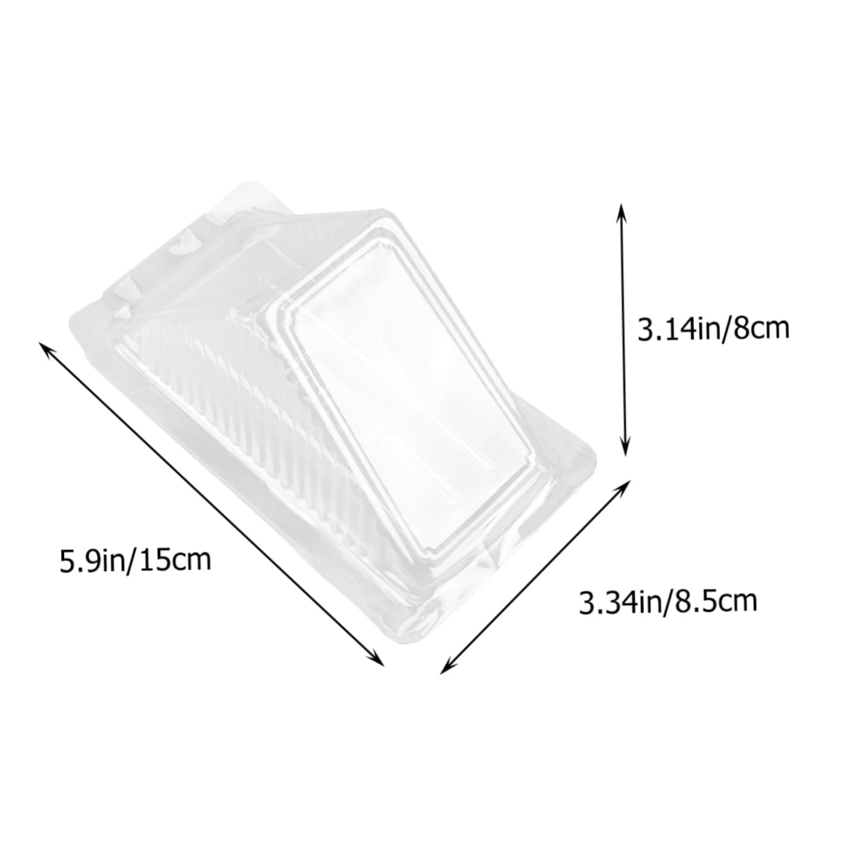 GRIRIW Sandwich Box 100pcs Lunch Boxes Fold Top Reusable Sandwich Containers for Wedding Party