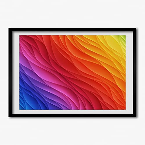 Tableau cadre en bois 70x50 cm Tulup pour habiller un grand mur vide