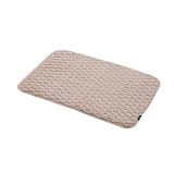 carari(カラリ) バスマット タオル地 60×40cm ベージュ ぽこぽこ 立体織り マイクロファイバー 吸水 速乾 カラリポコバスマット Mサイズ シービージャパン