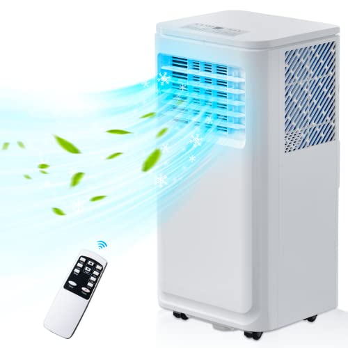 Air Conditioner, 8000/10000 BTU Air Conditioner Portable for Room up to 350 Sq. Ft, 3-IN-1 Portable AC Unit w/Humidifier, Fan Functions & 24H Timer Air Conditioner, 8000/10000 BTU Air Conditioner Portable for Room up to 350 Sq. Ft, 3-IN-1 Portable AC Unit w/Humidifier, Fan Functions & 24H Timer