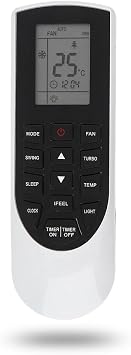 YAN1F1F YAN1F1 Replacement Remote Control for Gree Air Conditioner VIR09HP115V1AH LIVS24HP230V1AH LIVS12HP115V1AH LIVS12HP230V1AH LIVS18HP230V1AH LIVS36HP230V1AH LIVS30HP230V1AH LIVS36HP230V1AH