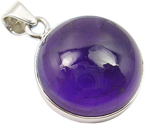 The Best Thanksgiving Day Deals SilverStarJewel Genuine Amethyst February Birthstone Pendant 1.1" 925 Silver